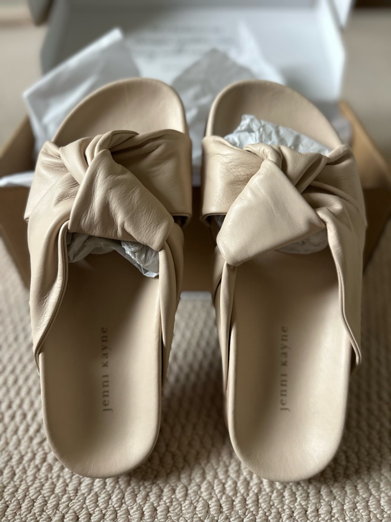 New Jenni Kayne Leather Knot Sandals. Sand. 8/38. New In Box — image 5 of 8